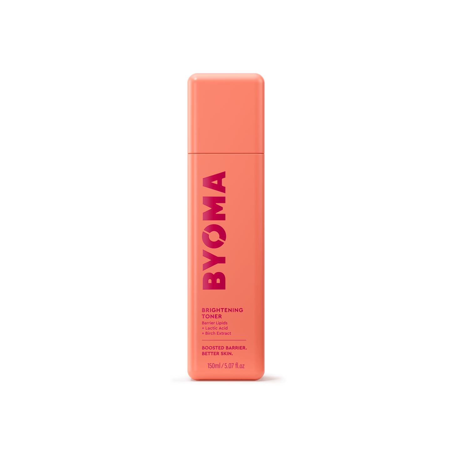 BYOMA Brightening Toner in an orange bottle.