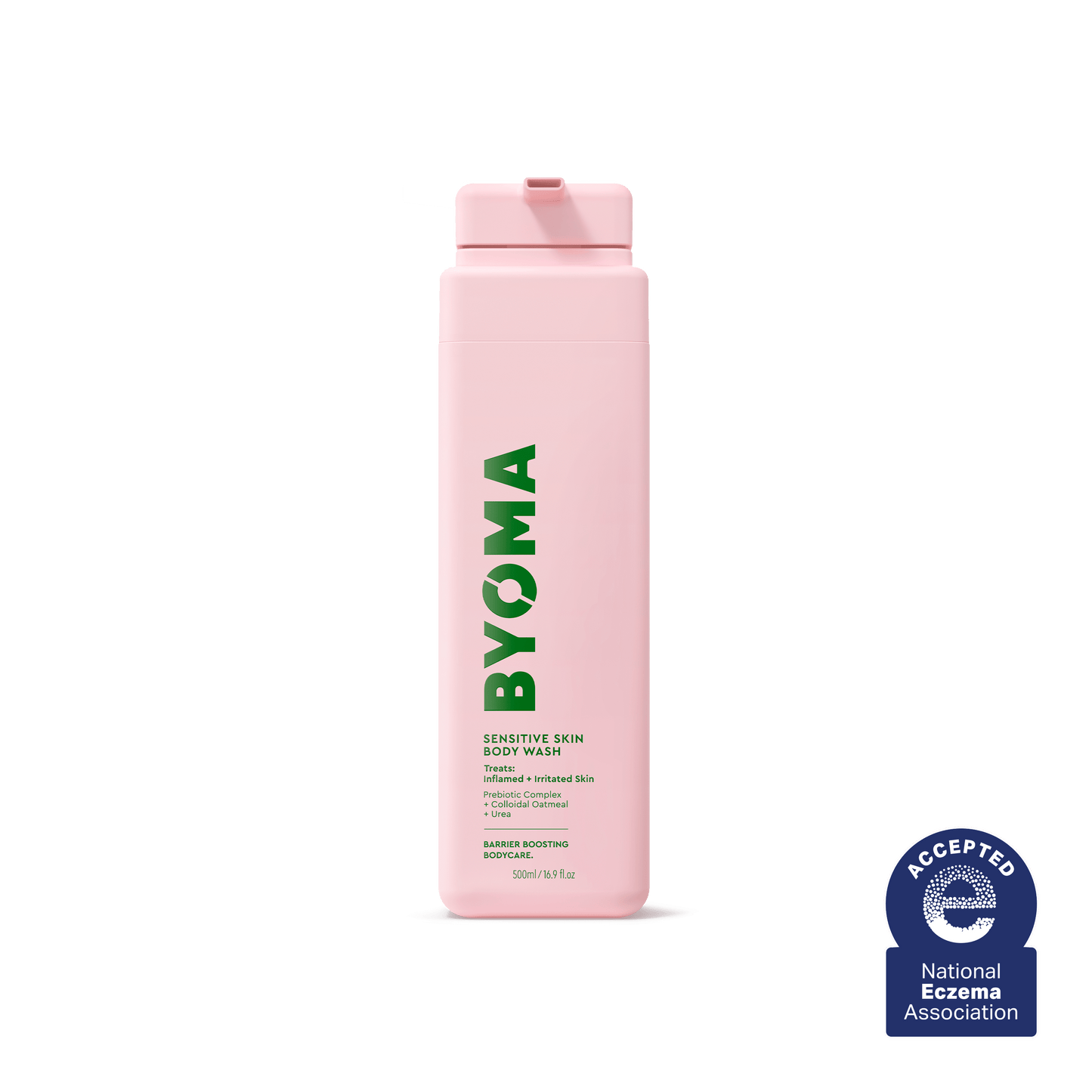 BYOMA SENSITIVE SKIN BODY WASH against a transparent background.
