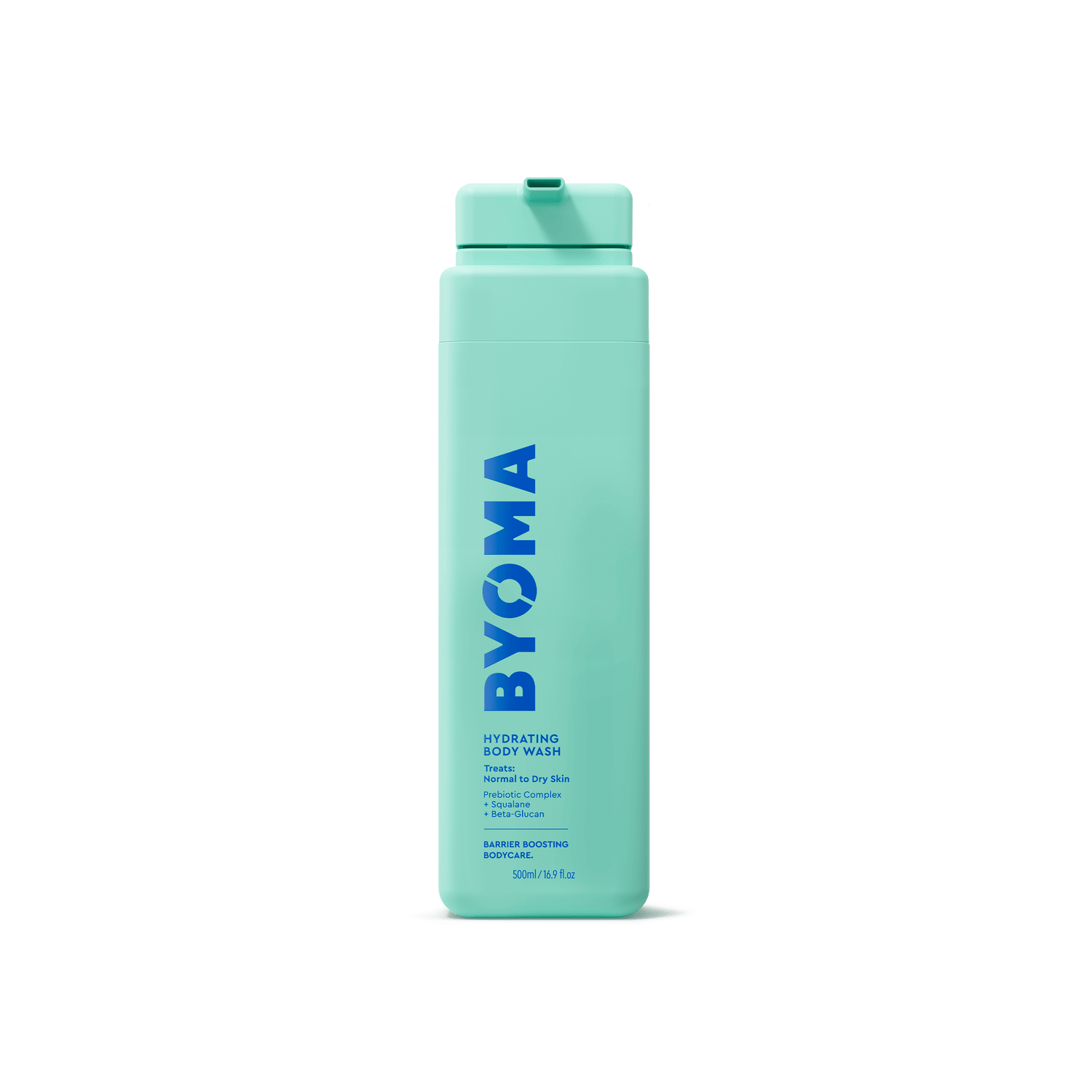 BYOMA HYDRATING BODY WASH against a white background.