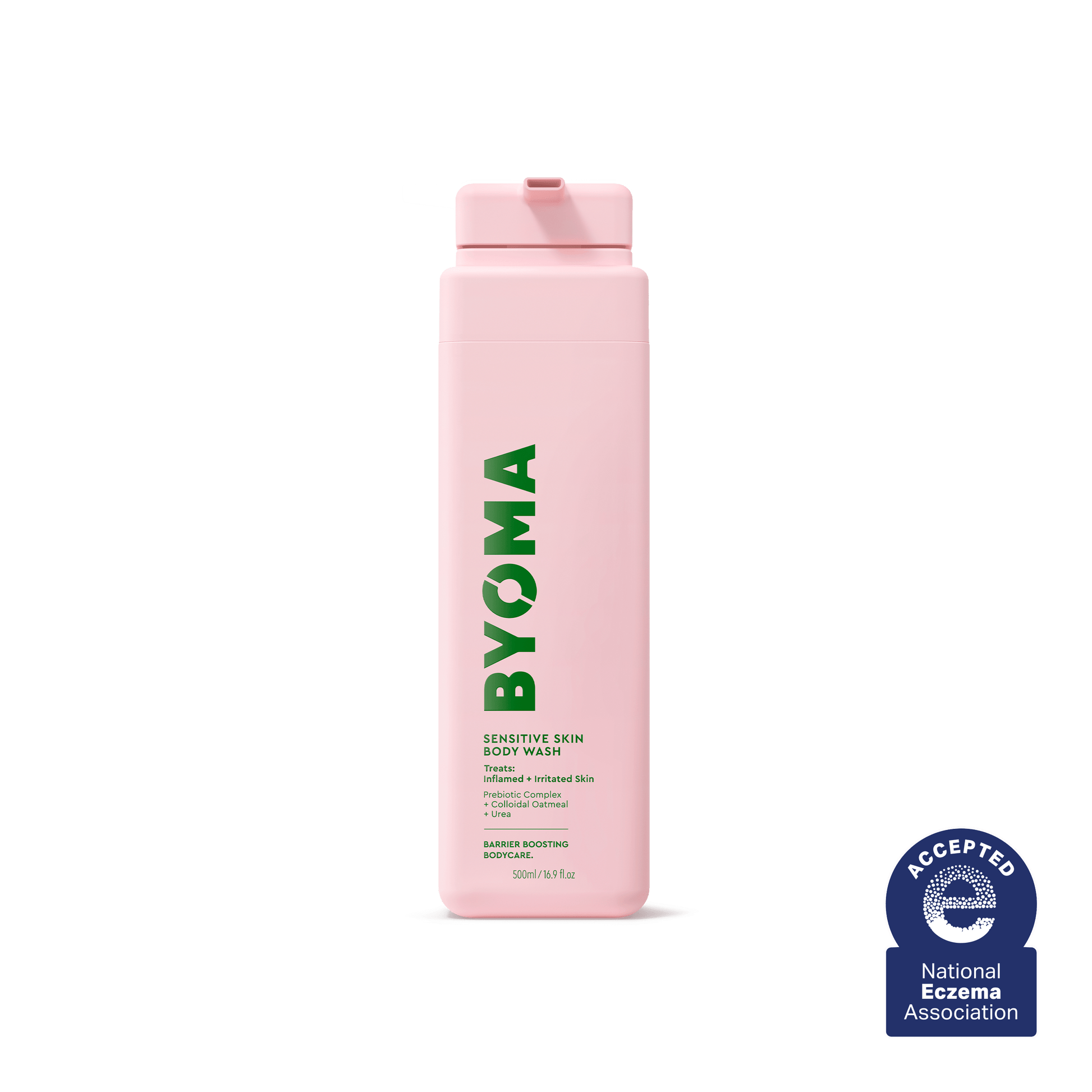 BYOMA SENSITIVE SKIN BODY WASH against a transparent background.