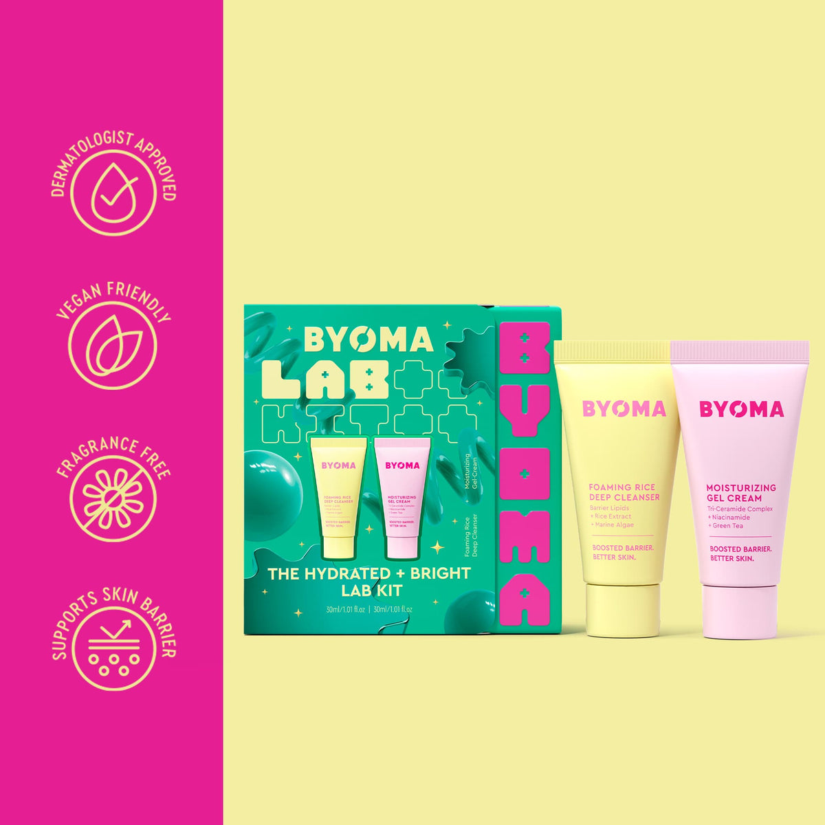 The Hydrated + Bright Lab Kit
