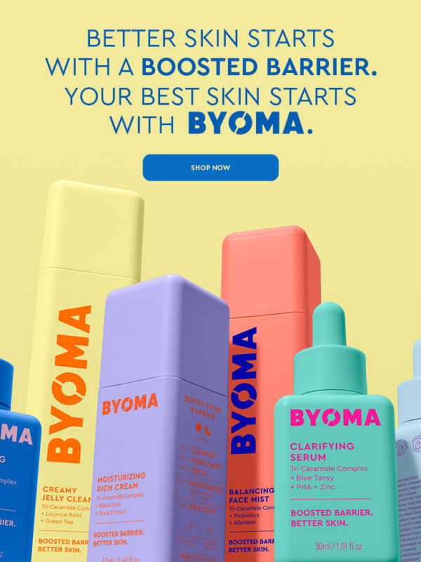 BYOMA Skin Barrier Boosting Skincare Products  BYOMA